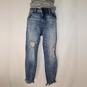 STS Blue Emma Ankle Distressed Skinny Jean With Frayed Hem Women's Jeans size 29